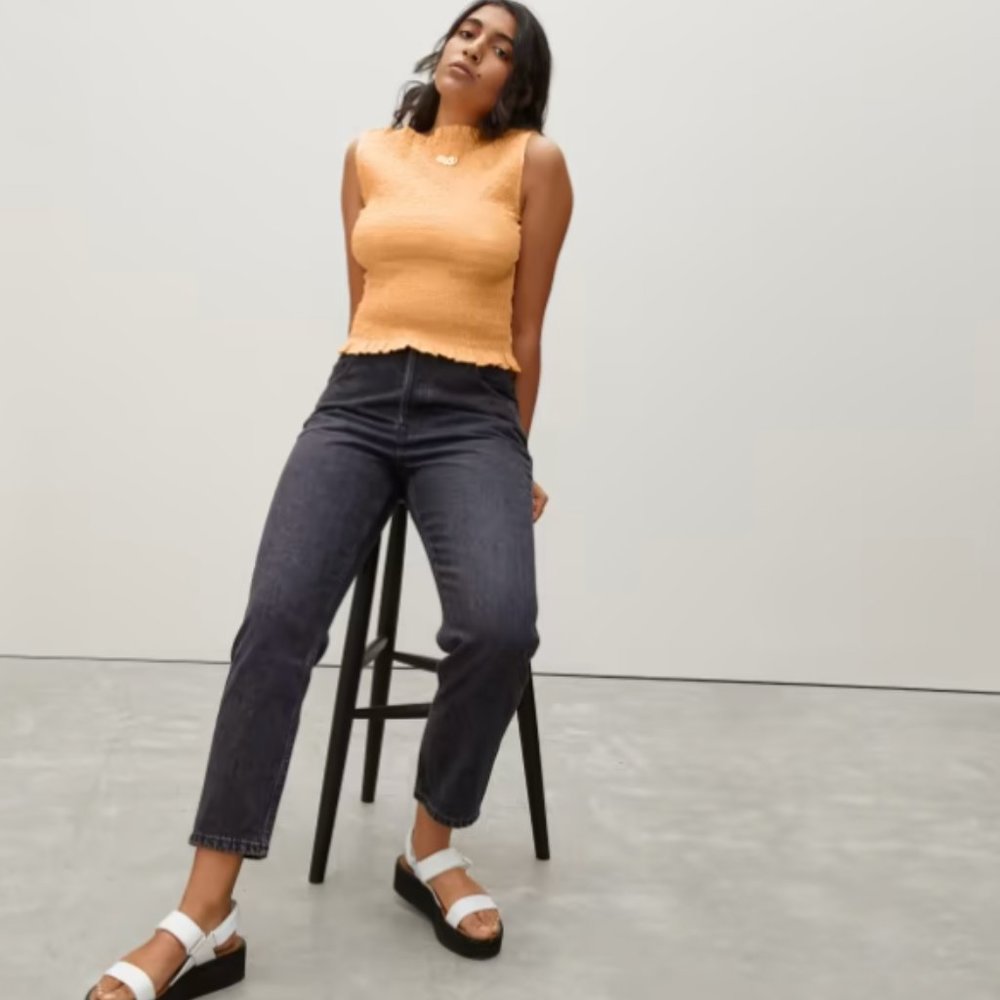 Everlane Orange Smock Tank